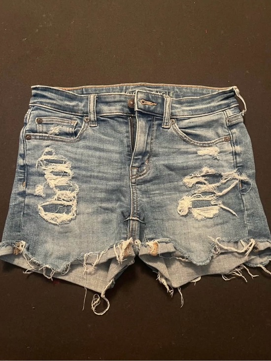 American Eagle Outfitters Pants - American Eagle Outfitters Light Blue Ripped Denim Shorts